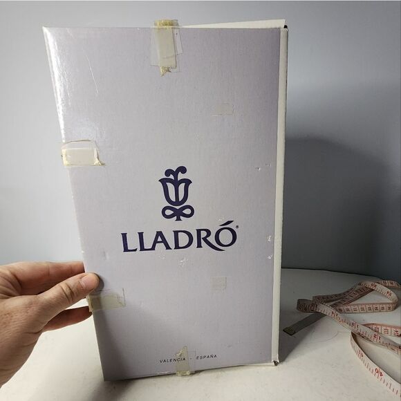 Lladro Figurine Christmas Tree Topper Angel Harp Mint  Made Spain - Picture 3 of 9